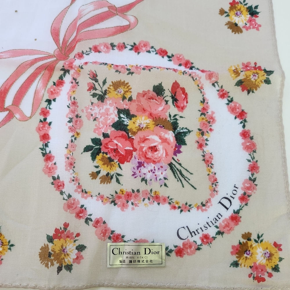 ❤️ Dior Guaranteed Authentic Handkerchief Brandnew cotton #07 - Picture 5 of 7